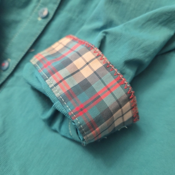 Kuhl Turquoise Button Down Women's Shirt Size XL - Picture 8 of 11